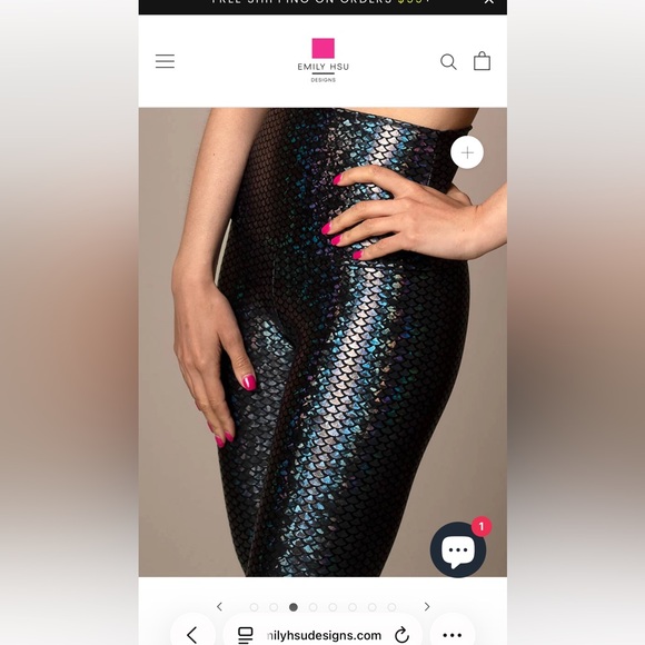 Emily Hsu Midnight Mermaid Leggings - Picture 3 of 6